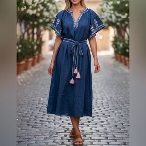 NWT! EX VOTO Bri Dress With Embroidery